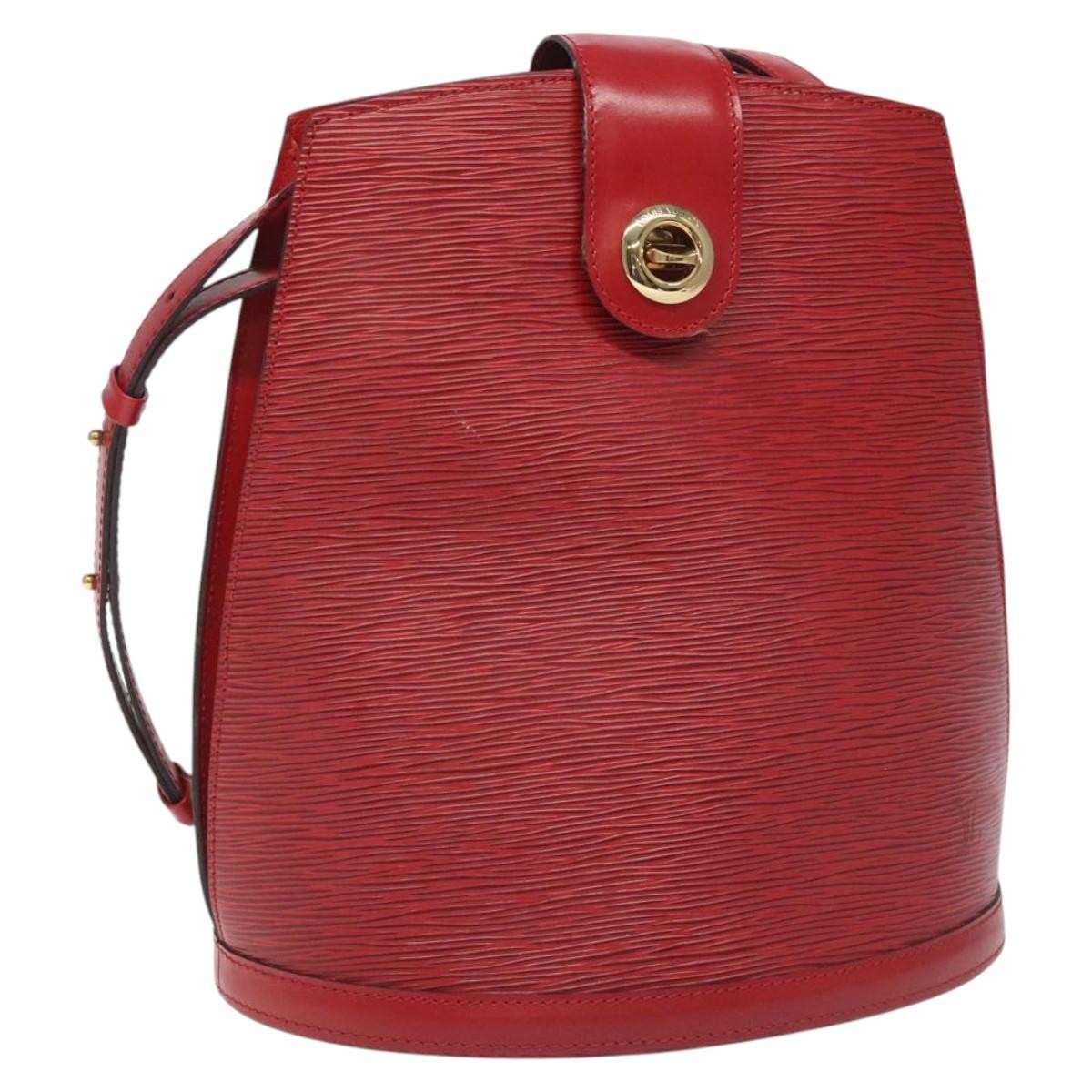 Louis Vuitton Cluny Shoulder Bag Epi Leather, RED, LEATHER, Shoulder bag