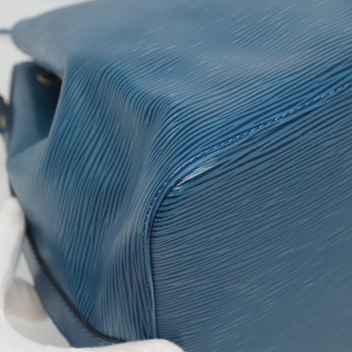 Louis Vuitton Petit Noe Handbag Epi Leather, BLUE, LEATHER, Handbag