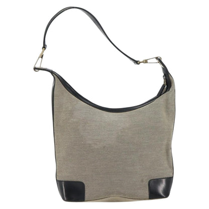 Gucci Vintage Hobo Canvas, GRAY, CANVAS, Shoulder bag