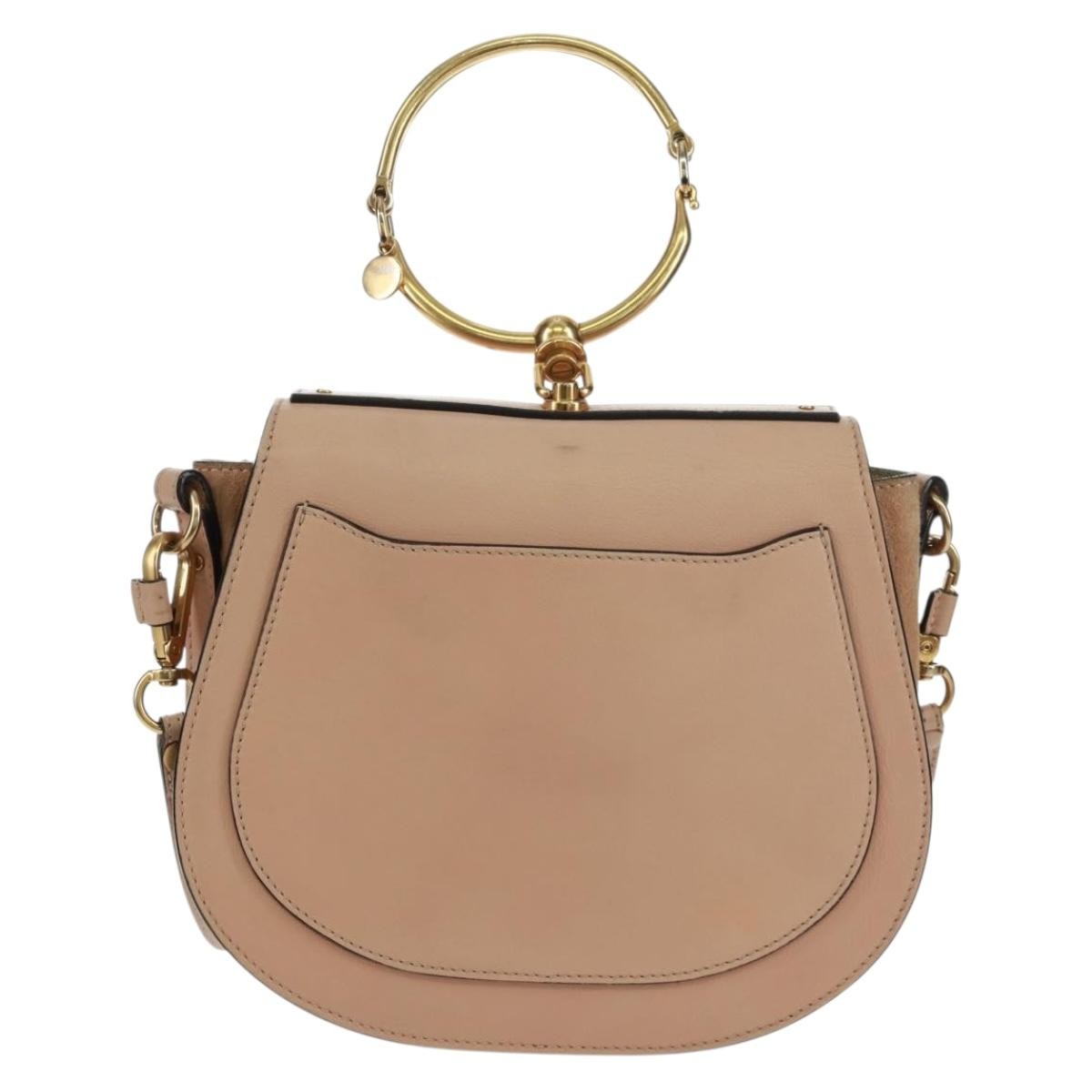 Chloe Nile Crossbody Bag Leather, PINK, LEATHER, Shoulder bag