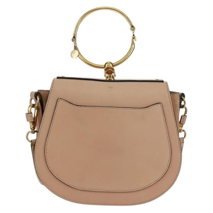 Chloe Nile Crossbody Bag Leather, PINK, LEATHER, Shoulder bag