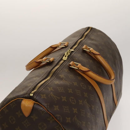 Louis Vuitton Keepall Bag Monogram Canvas, BROWN, CANVAS, Travel bag