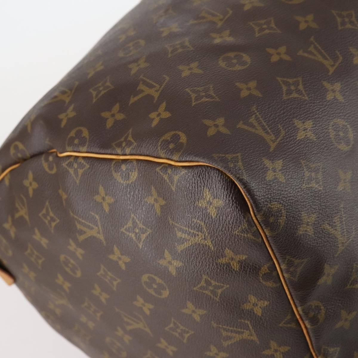 Louis Vuitton Keepall Bag Monogram Canvas, BROWN, CANVAS, Travel bag