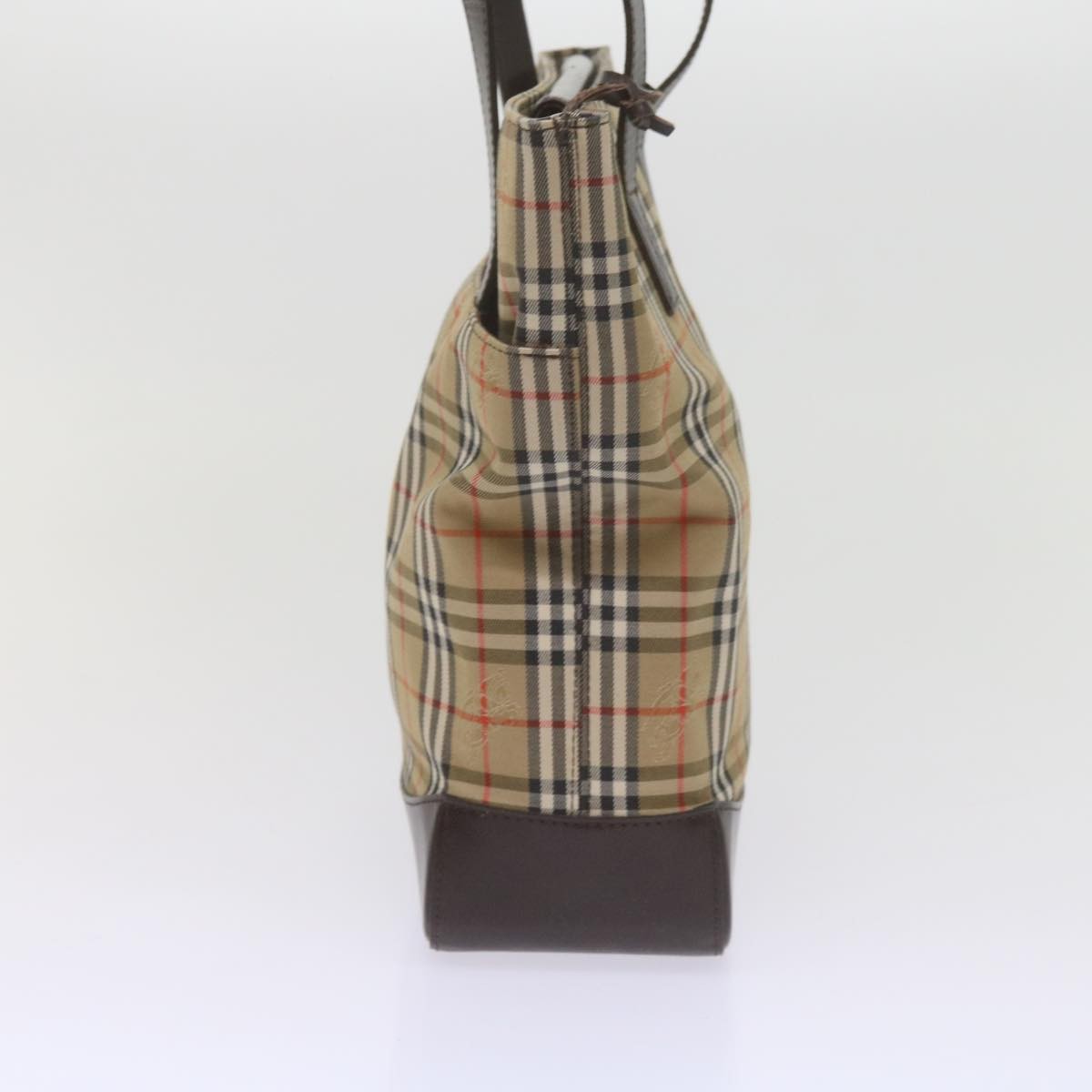 Burberry Nova Check Tote Leather, BEIGE, CANVAS, Tote bag