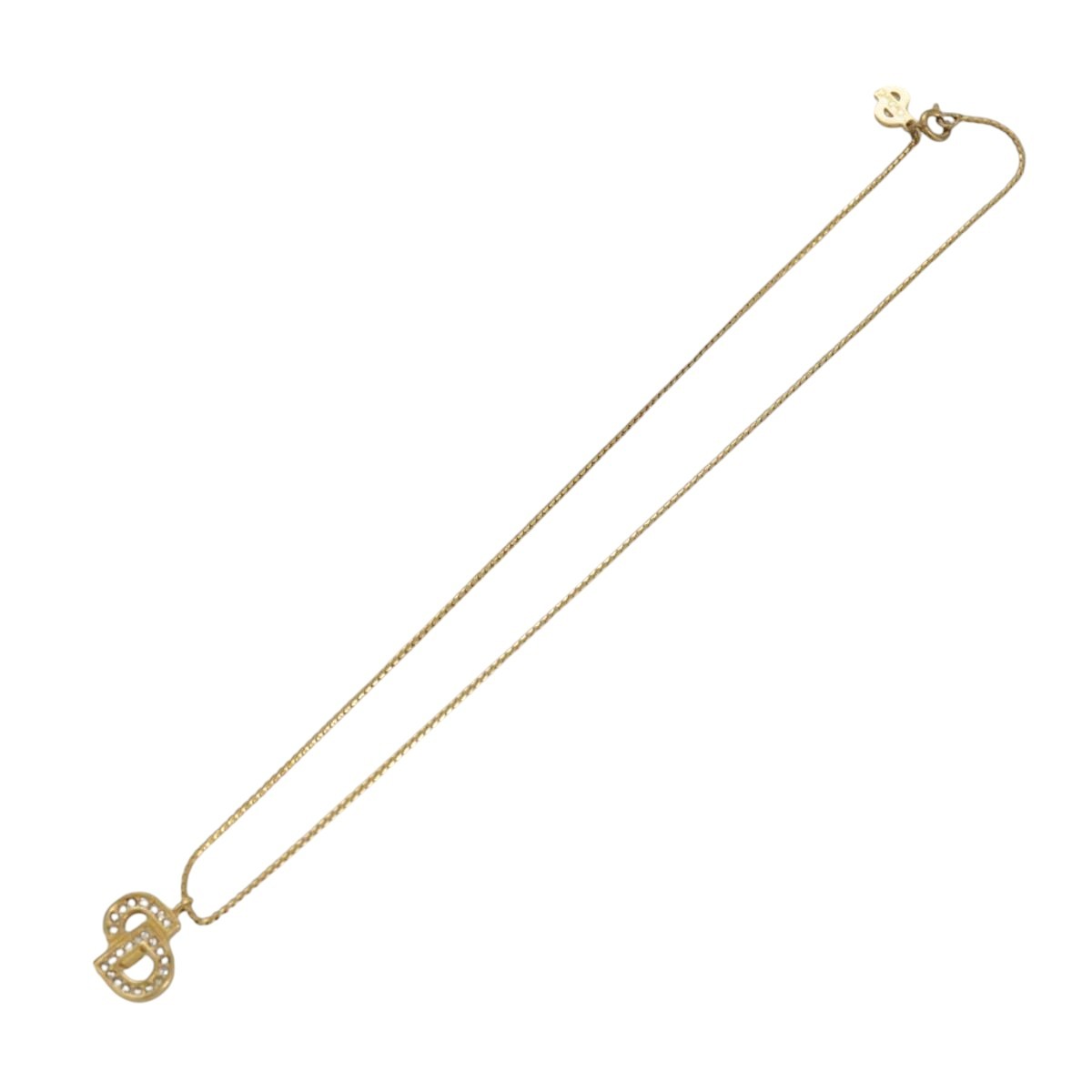 Christian Dior CD Pendant Necklace Gold-plated, GOLD, GOLD_PLATED, Necklace