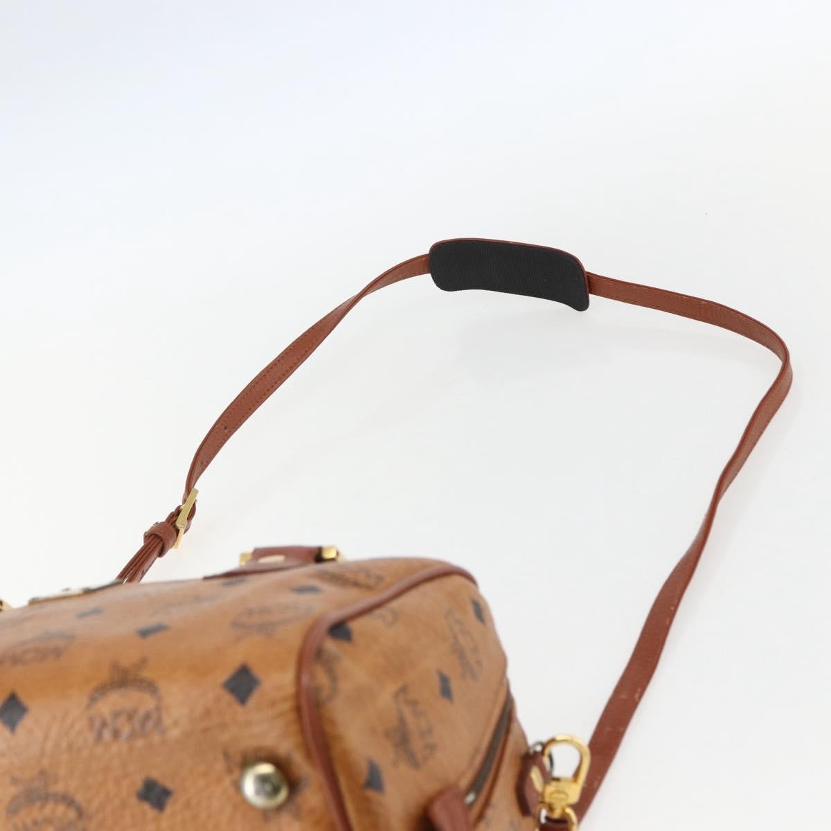 MCM Visetos logogramme Handbag Canvas and Leather, BROWN, CANVAS, Handbag