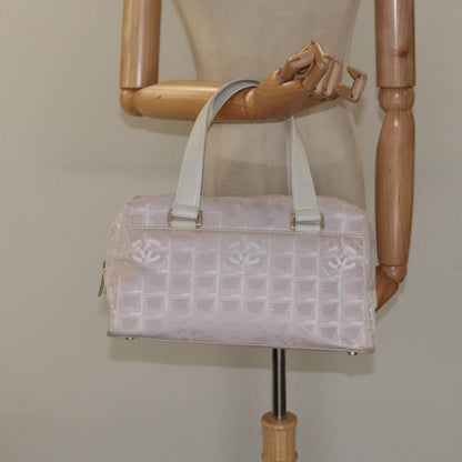 Chanel Travel Line Top Handle Bag Nylon, PINK, NYLON, Travel bag