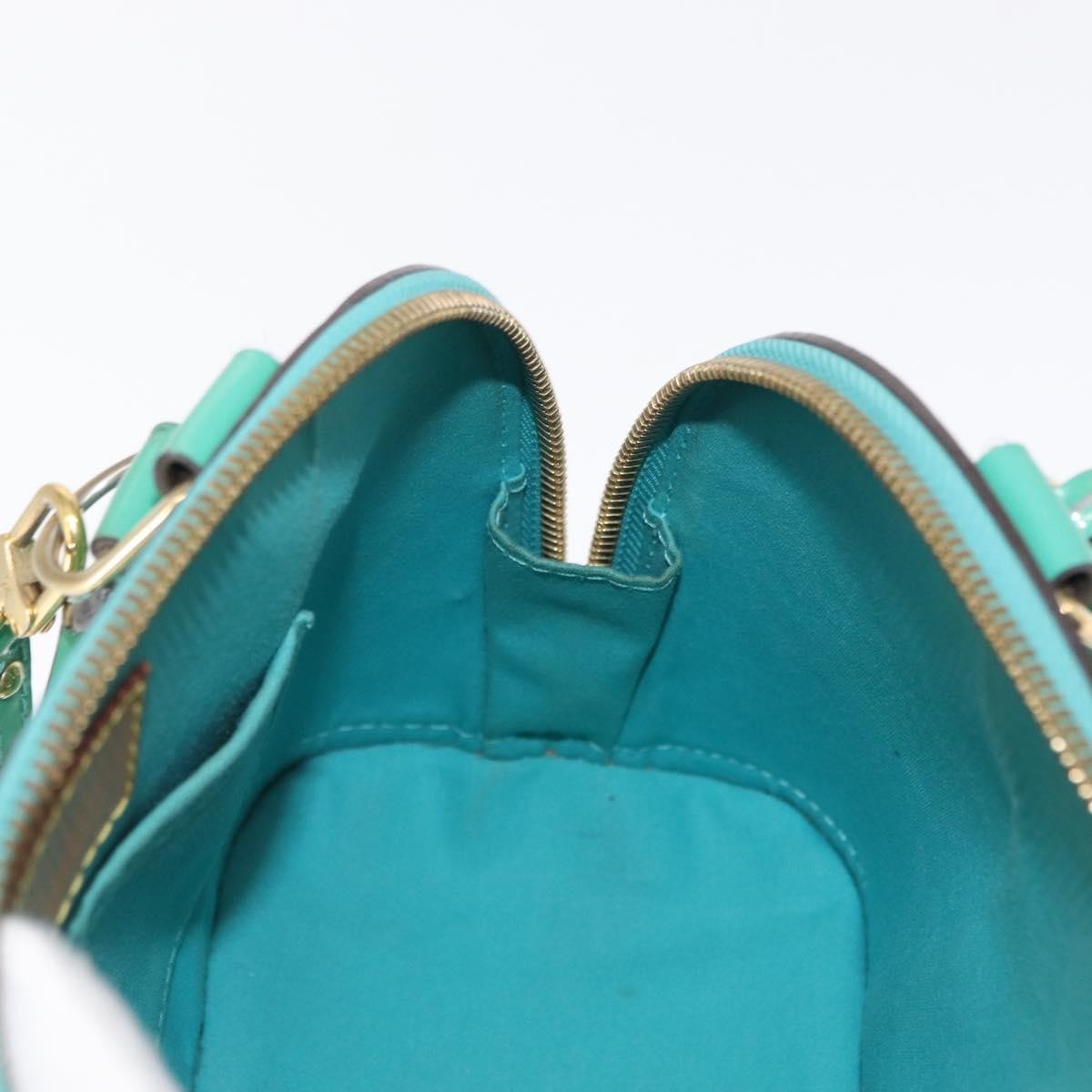 Louis Vuitton Alma Handbag Monogram Vernis, BLUE, PATENT_LEATHER, Handbag