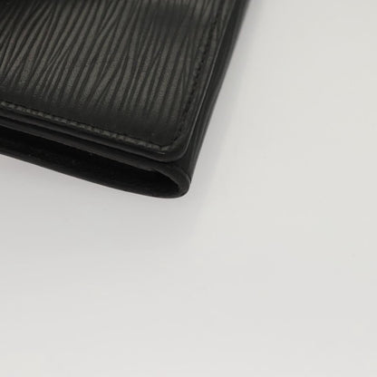 Louis Vuitton Envelope Business Card Holder Epi Leather, BLACK, LEATHER, Card Holders