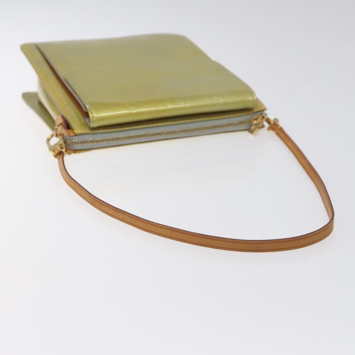 Louis Vuitton Mott Handbag Monogram Vernis, BEIGE, PATENT_LEATHER, Clutche & pouche