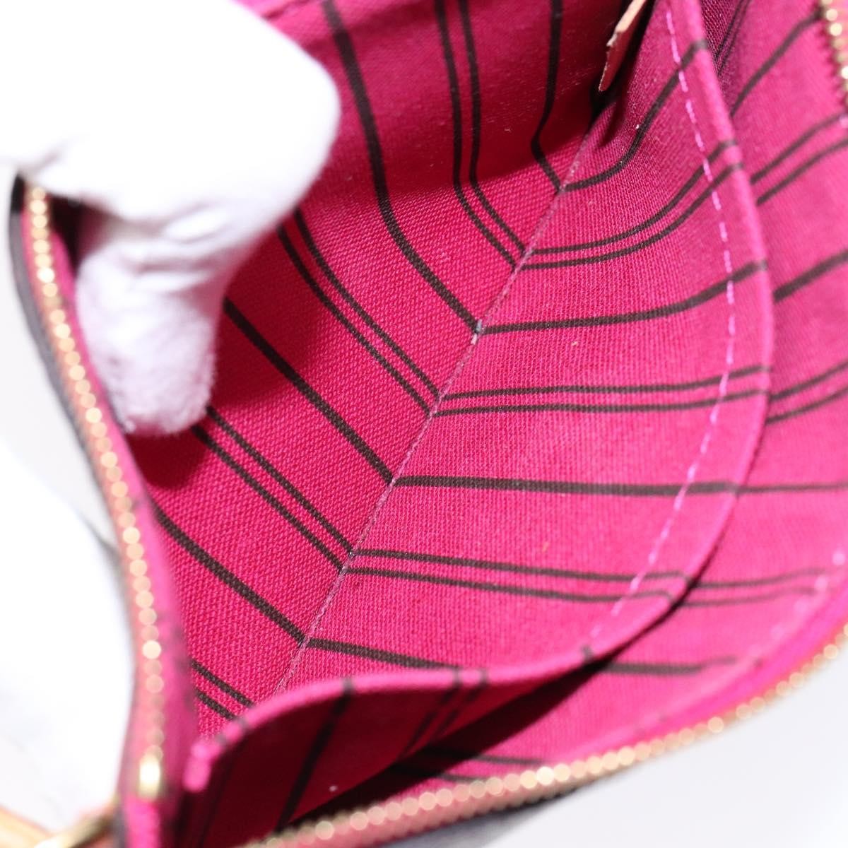 Louis Vuitton Neverfull Pochette Monogram Canvas, BROWN, CANVAS, Tote bag