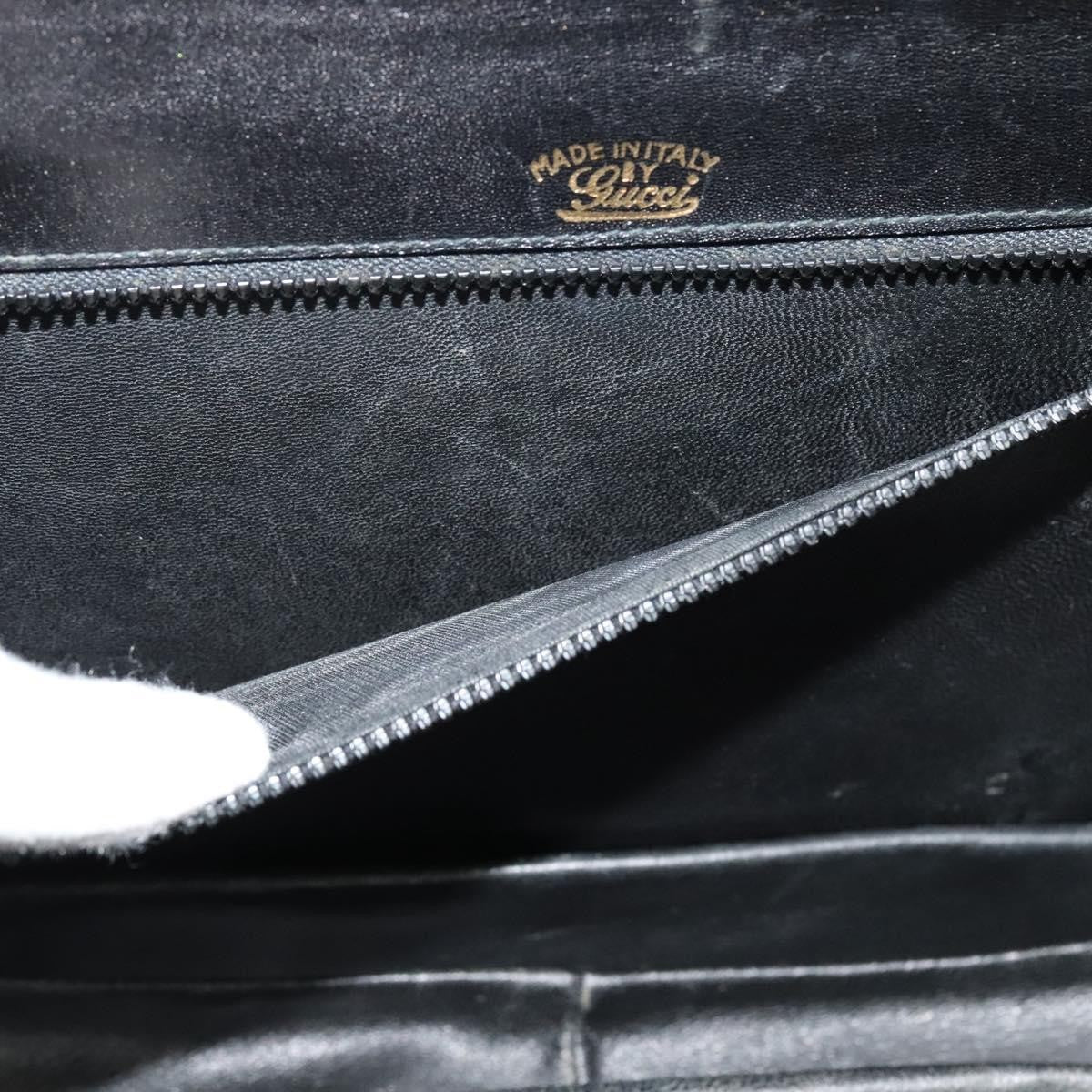 Gucci Vintage double G logo shoulder bag Leather, BLACK, LEATHER, Shoulder bag