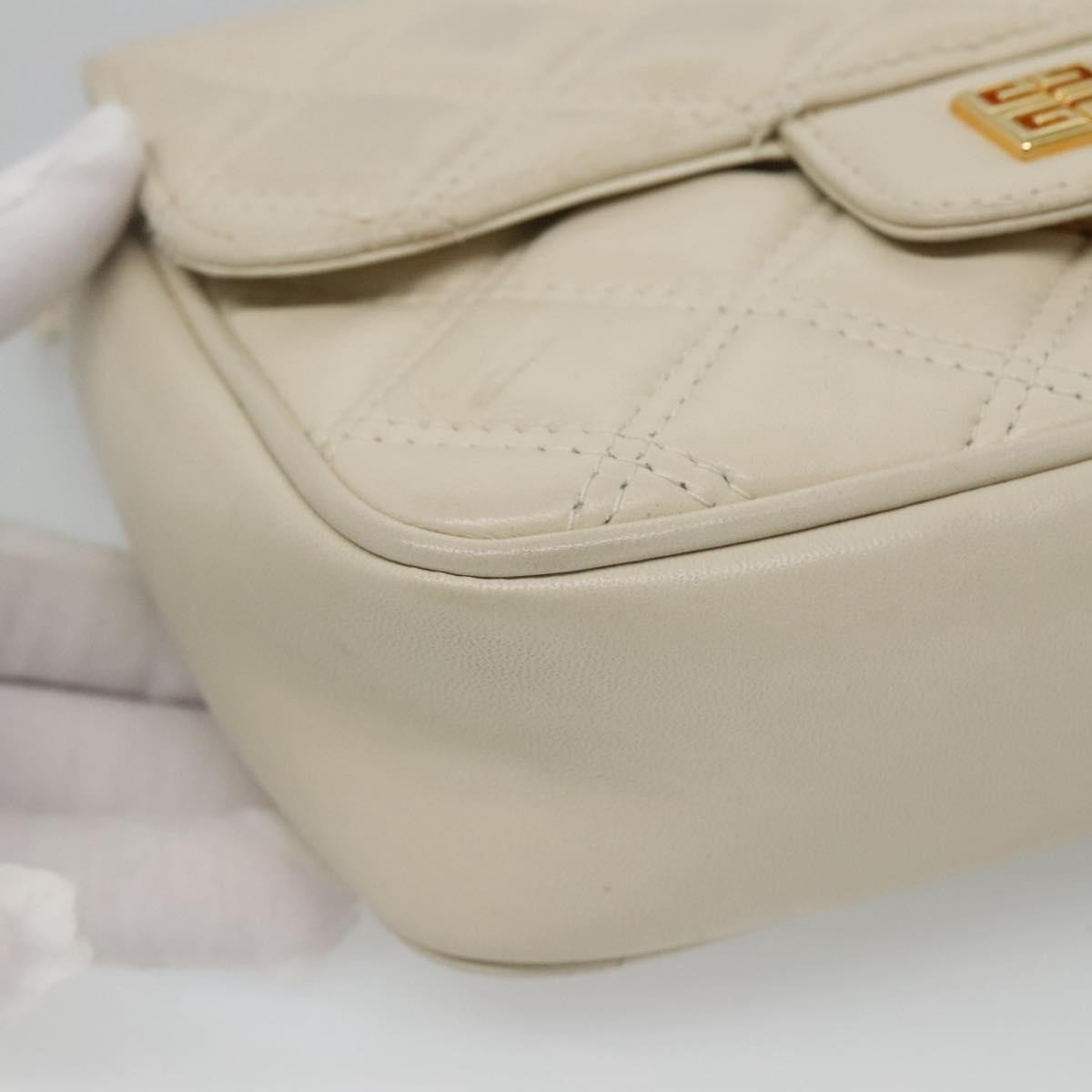 Givenchy Shoulder Bag Leather, WHITE, LEATHER, Shoulder bag