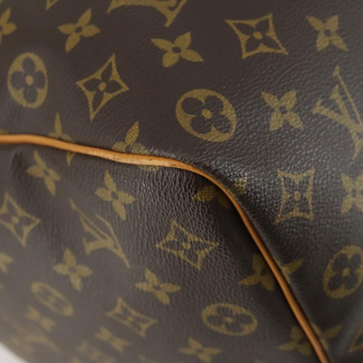 Louis Vuitton Keepall Bag Monogram Canvas, BROWN, CANVAS, Travel bag