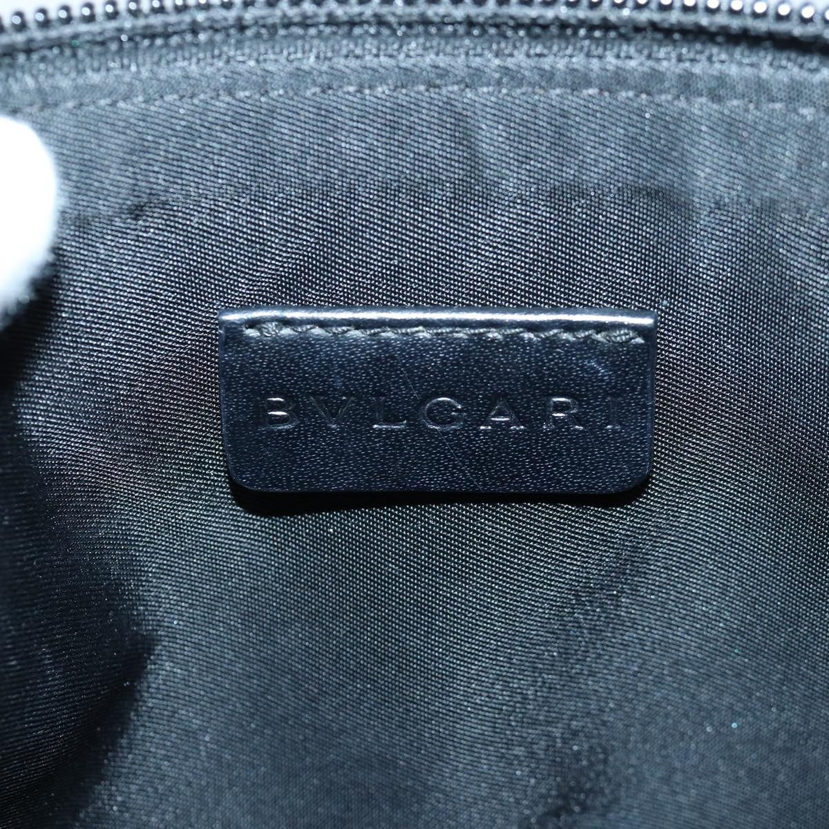 Bvlgari B.Zero1 Logomania Bag Canvas with Leather, BLUE, CANVAS, Clutche & pouche