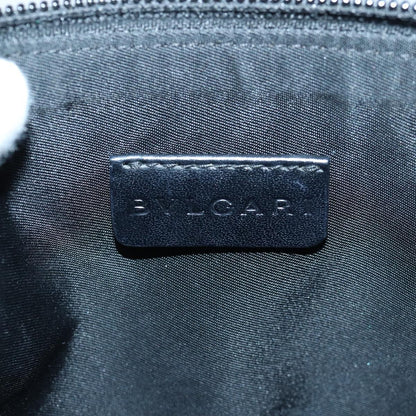 Bvlgari B.Zero1 Logomania Bag Canvas with Leather, BLUE, CANVAS, Clutche & pouche