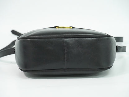 Salvatore Ferragamo Vara Bow camera Shoulder Bag Leather, BLACK, LEATHER, Shoulder bag