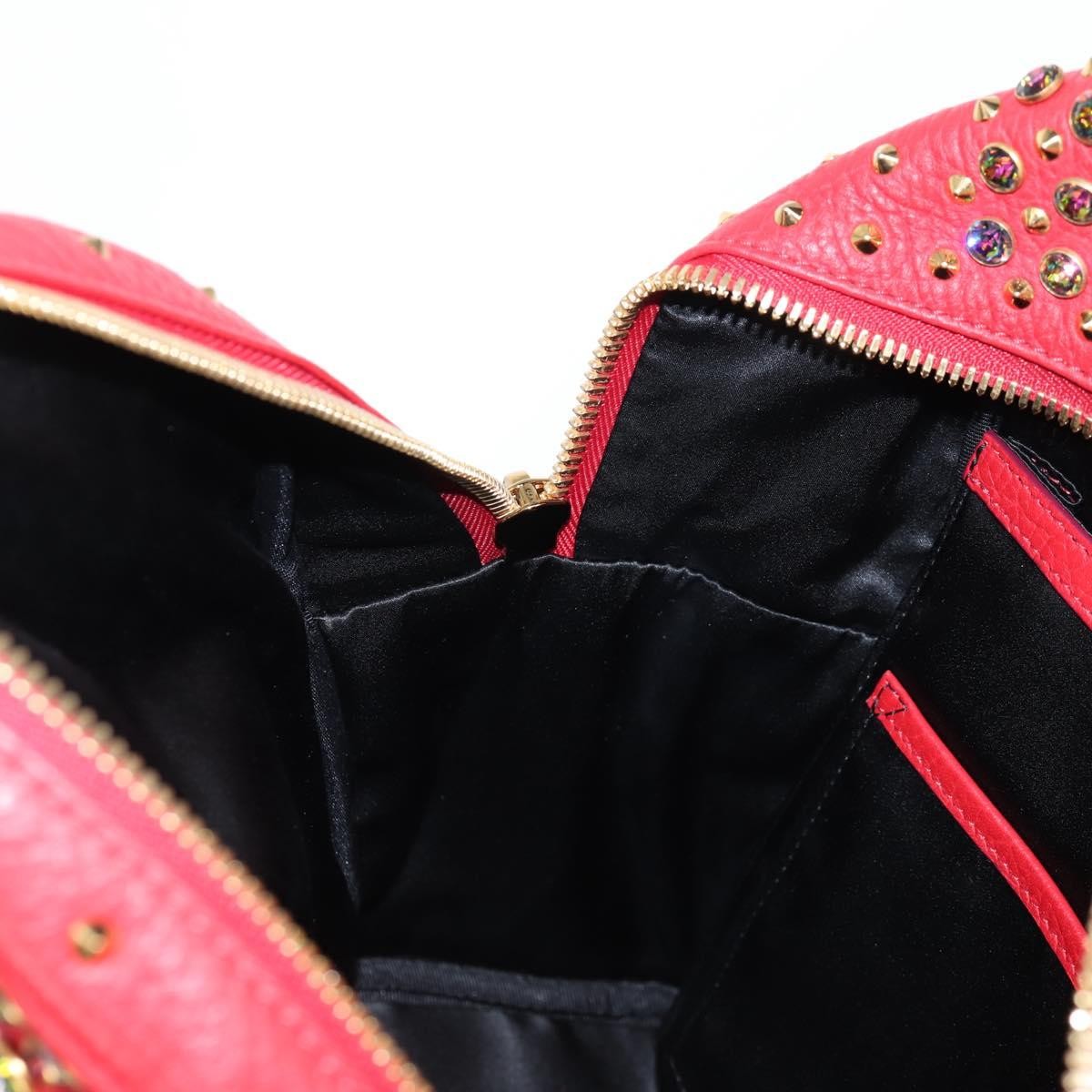 MCM Vintage Vicetos Backpack Leather, Red, Leather, Backpack