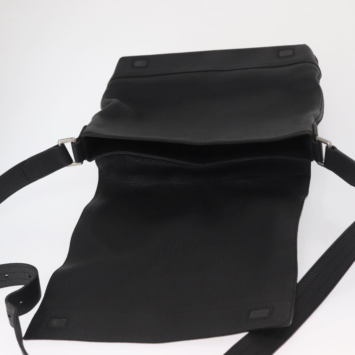 Bally Vintage Shoulder Bag Leather, BLACK, LEATHER, Shoulder bag