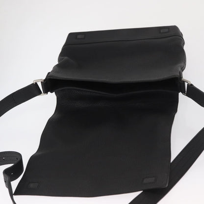 Bally Vintage Shoulder Bag Leather, BLACK, LEATHER, Shoulder bag