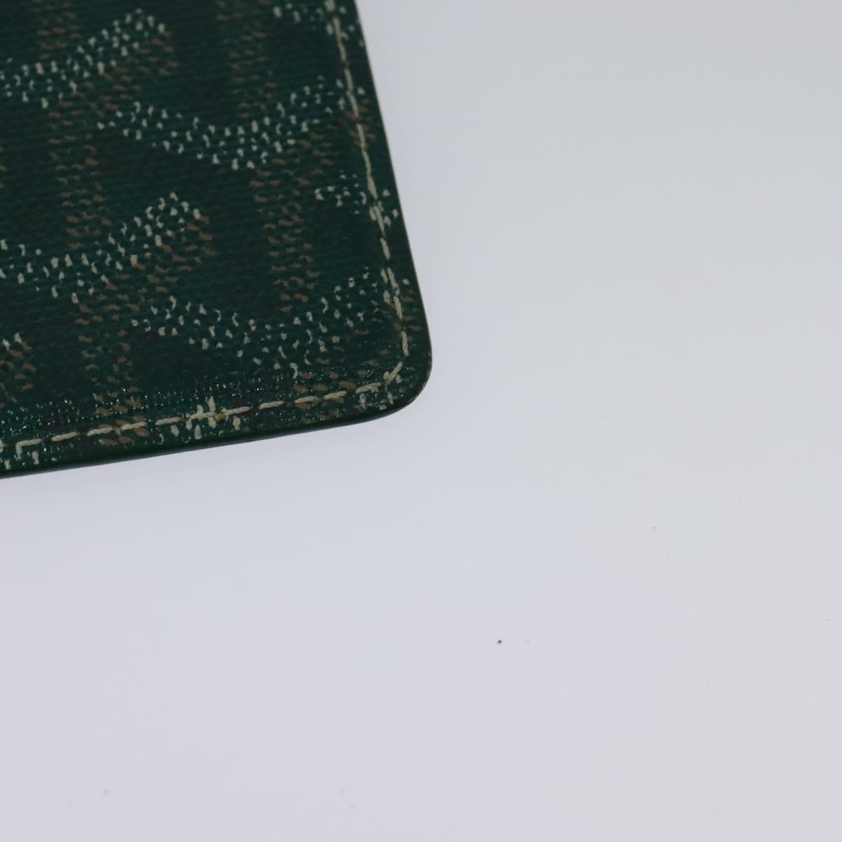 Goyard Goyardine Lanyard ID Holder Coated Canvas, GREEN, PVC, Card Holders