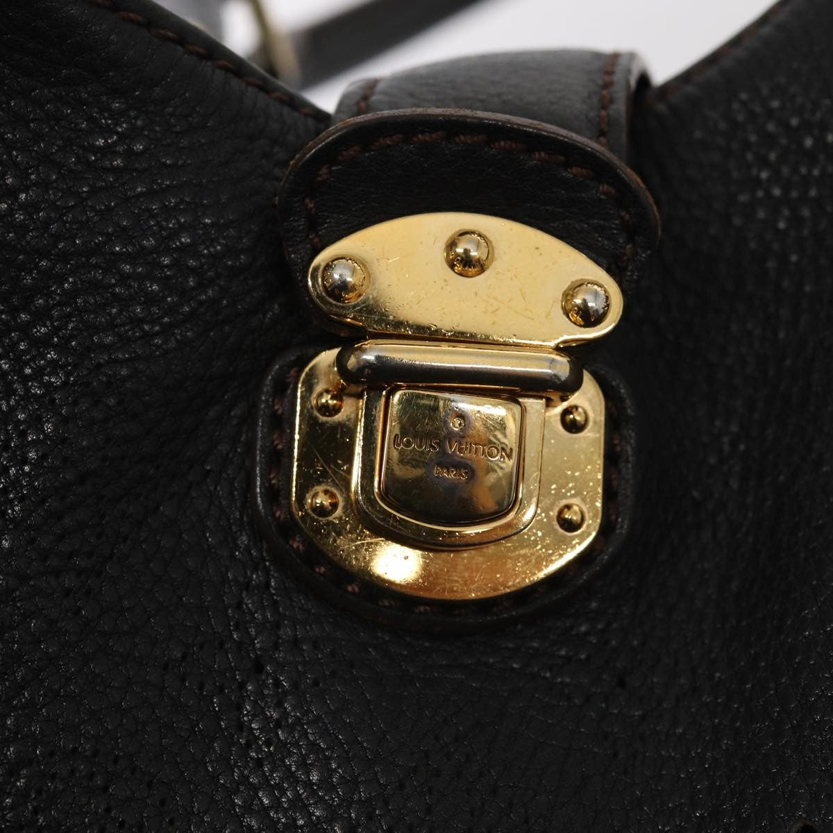 Louis Vuitton XL Hobo Mahina Leather, Black, Leather, Handbag