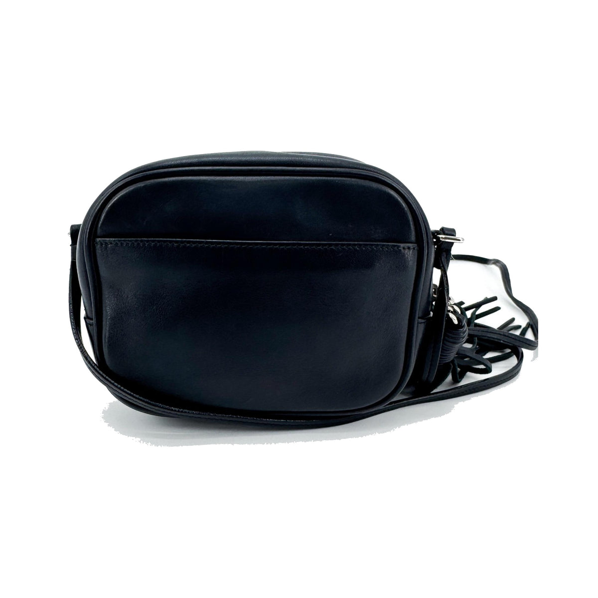 Saint Laurent Classic Monogram Blogger Leather, Black, Leather, Crossbody Bag