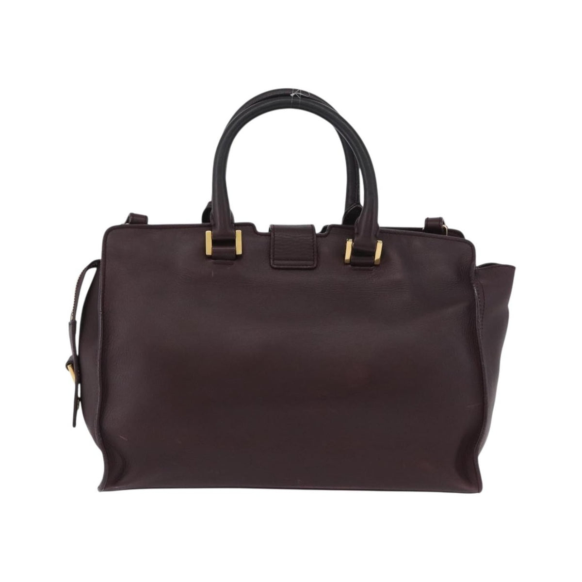 Saint Laurent Classic Y Cabas Leather, Purple, Leather, Tote Bag