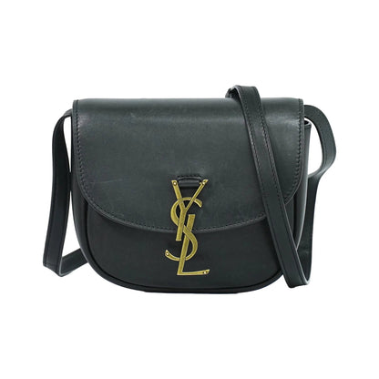 Saint Laurent Kaia Leather, Black, Leather, Shoulder Bag