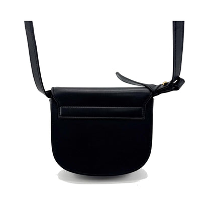 Saint Laurent Kaia Leather, Black, Leather, Shoulder Bag