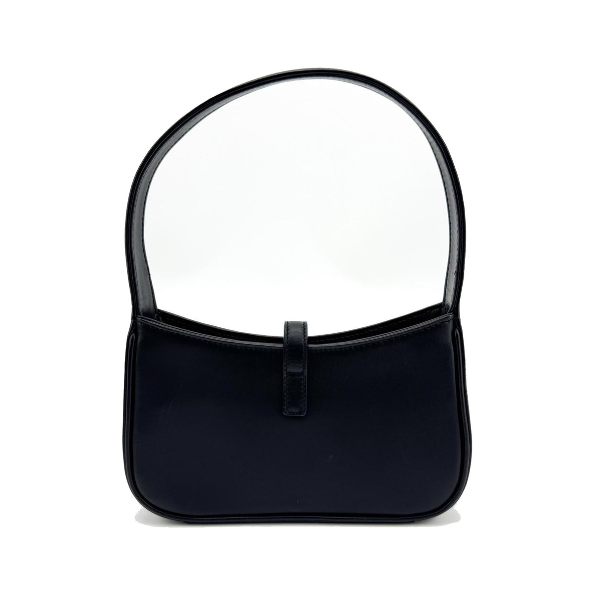 Saint Laurent Le 5 a 7 Hobo Leather, Black, Leather, Shoulder Bag