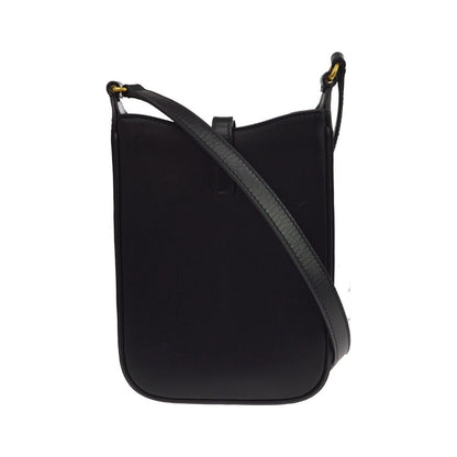 Saint Laurent Le 5 a 7 Vertical Leather, Black, Leather, Shoulder Bag