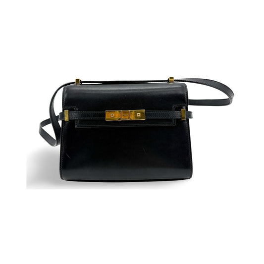 Saint Laurent Manhattan Leather, Black, Leather, Handbag