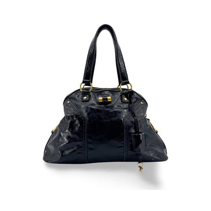 Saint Laurent Muse Patent, Black, Patent Leather, Shoulder Bag