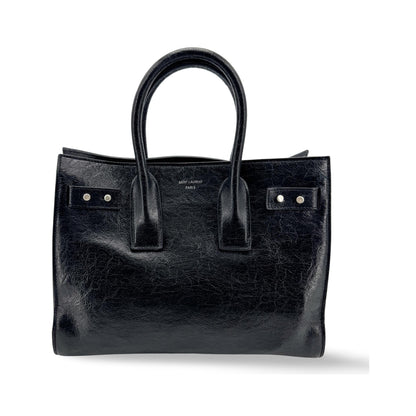 Saint Laurent Sac de Jour Leather, Black, Leather, Handbag