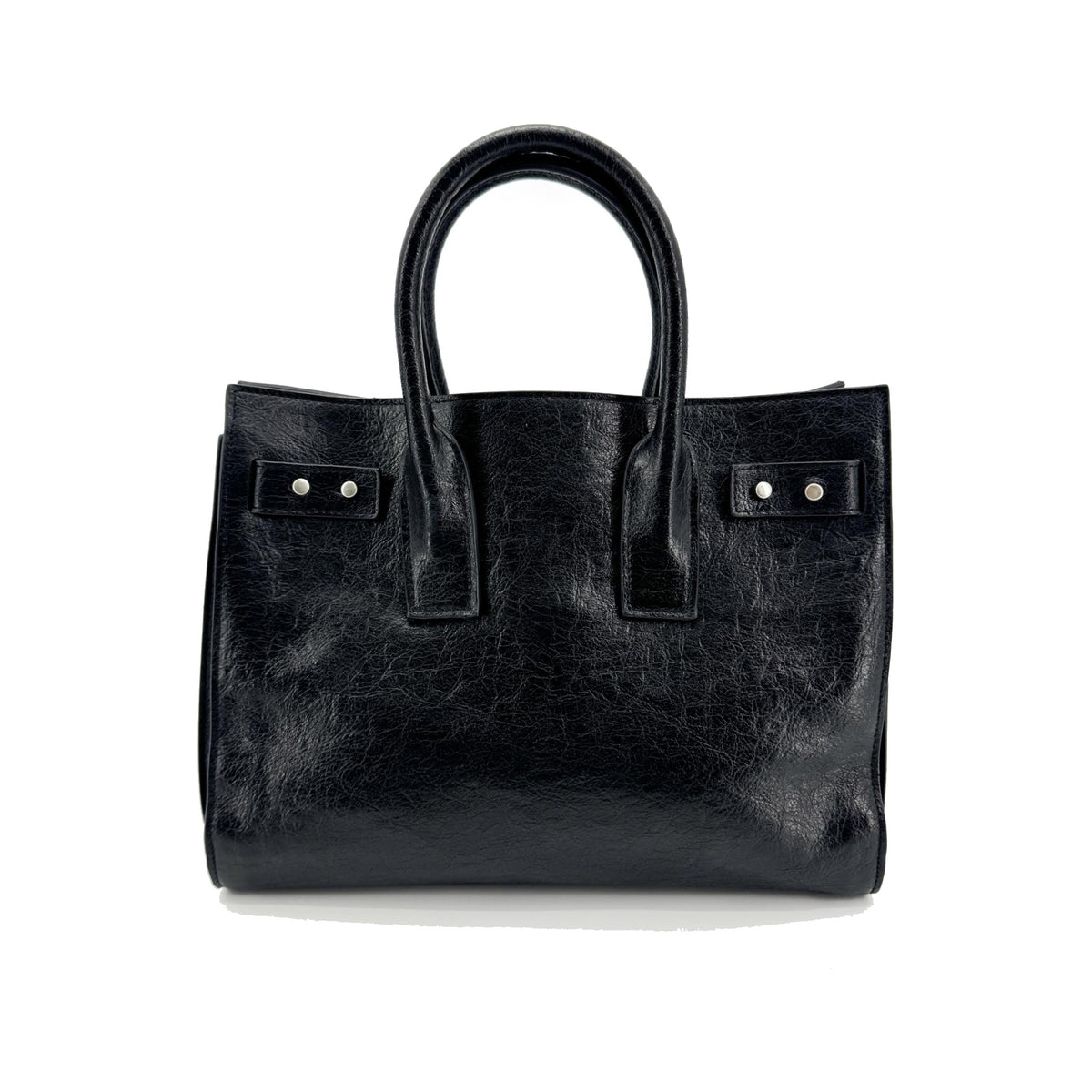 Saint Laurent Sac de Jour Leather, Black, Leather, Handbag
