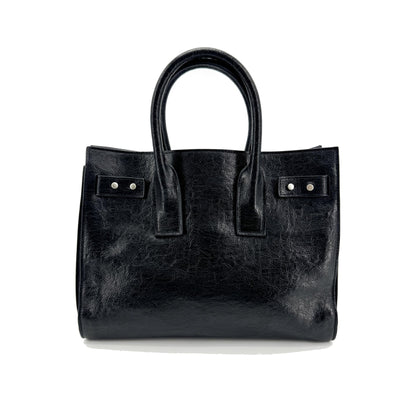 Saint Laurent Sac de Jour Leather, Black, Leather, Handbag