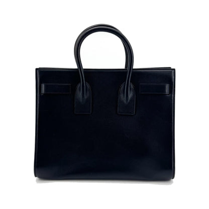 Saint Laurent Sac de Jour Leather, Navy, Leather, Handbag
