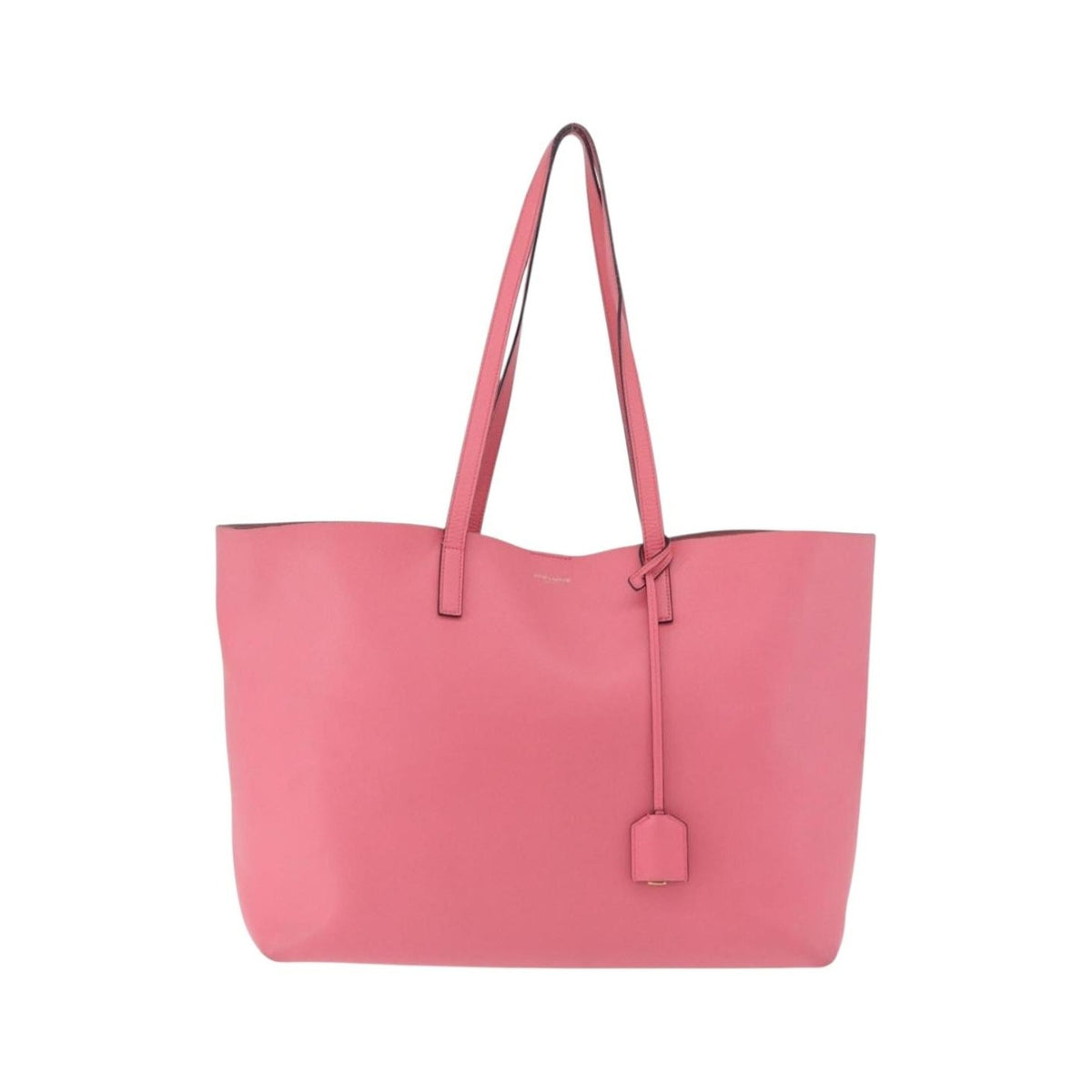 Saint Laurent Shopper Leather, Pink, Leather, Tote Bag