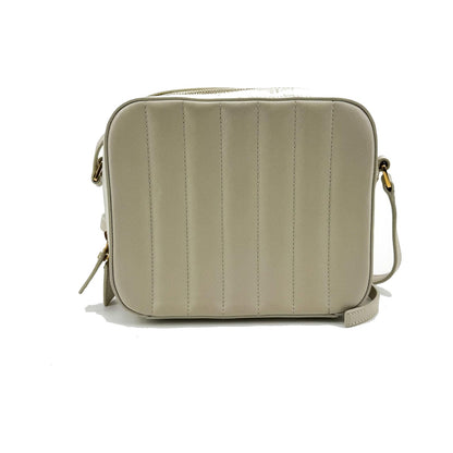 Saint Laurent Vicky Camera Vertical Quilted Leather, Gray, Leather, Handbag