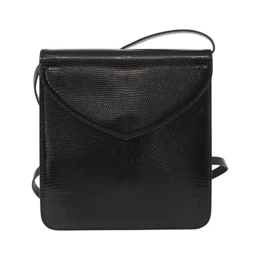 Saint Laurent Vintage Leather, Black, Leather, Shoulder Bag