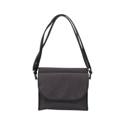 Saint Laurent Vintage Shoulder bag Leather, Gray, Canvas, Shoulder Bag