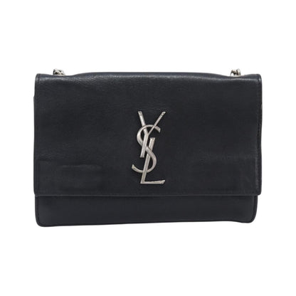 Saint Laurent West Hollywood Leather, Black, Leather, Shoulder Bag