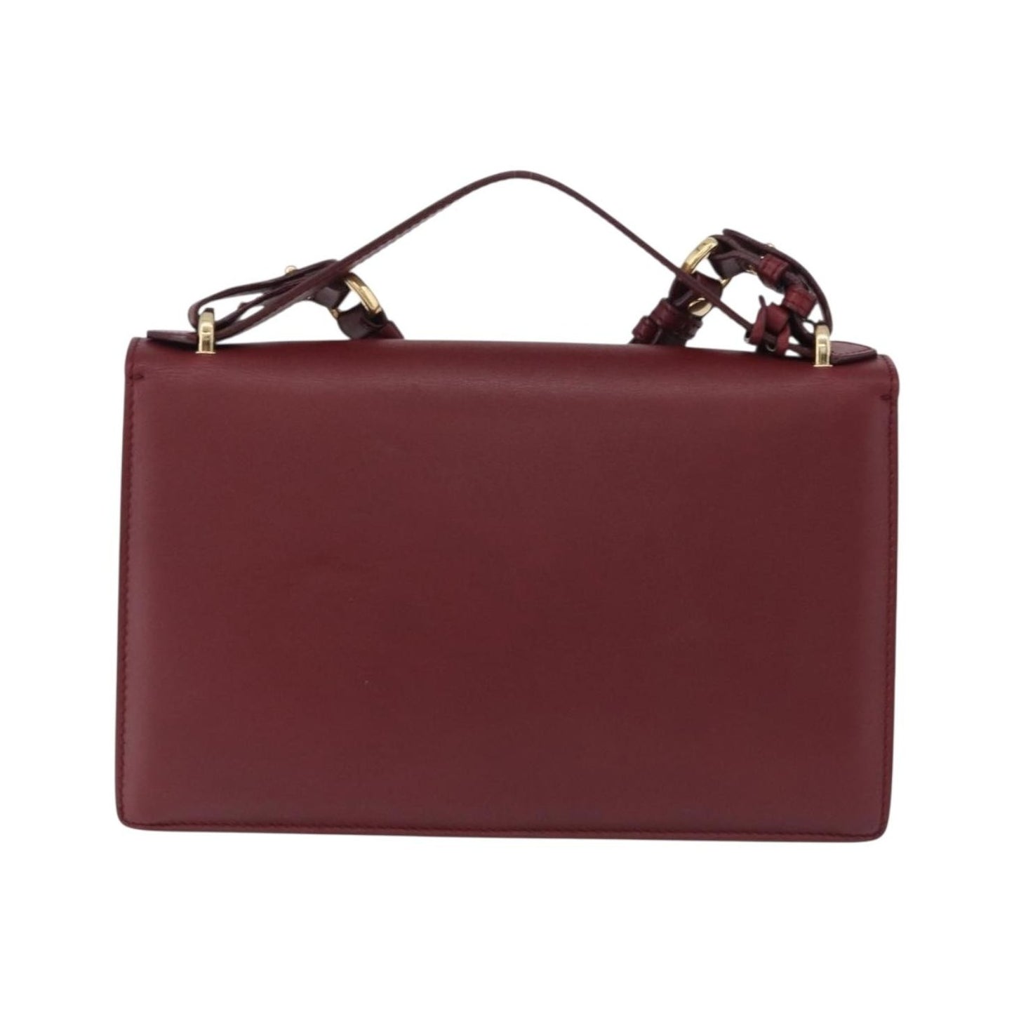 Salvatore Ferragamo Aileen Leather, Burgundy, Leather, Shoulder Bag