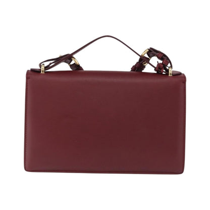 Salvatore Ferragamo Aileen Leather, Burgundy, Leather, Shoulder Bag