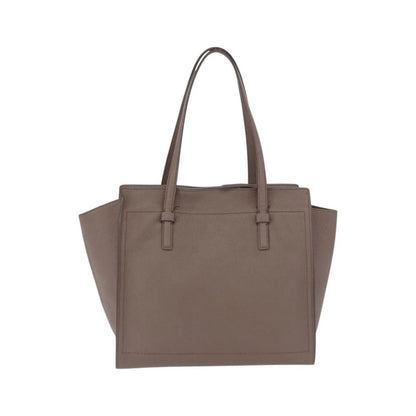 Salvatore Ferragamo Amy Tote Pebbled Leather, Beige, Leather, Tote Bag