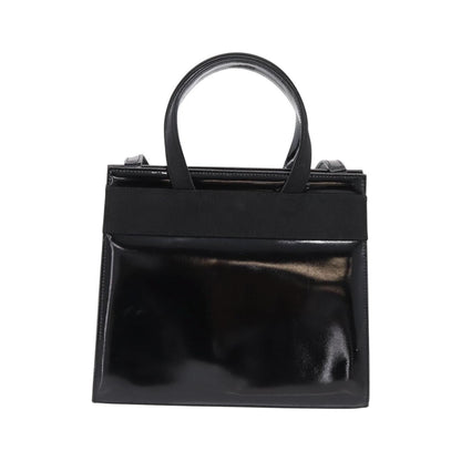 Salvatore Ferragamo Convertible Vara Bow Patent Leather, Black, Patent Leather, Handbag