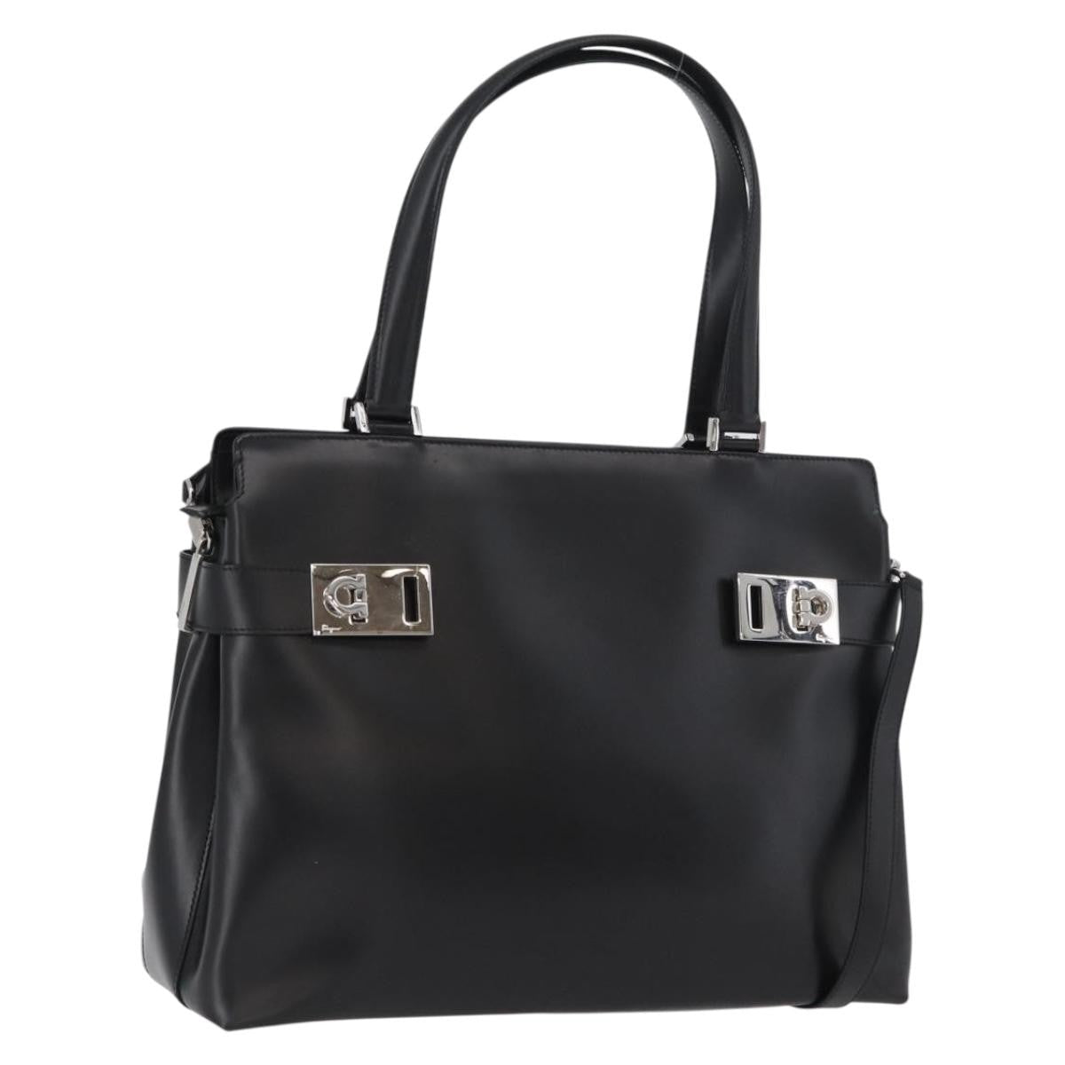 Salvatore Ferragamo Double Gancini Side Buckle Tote - Brandsamsara