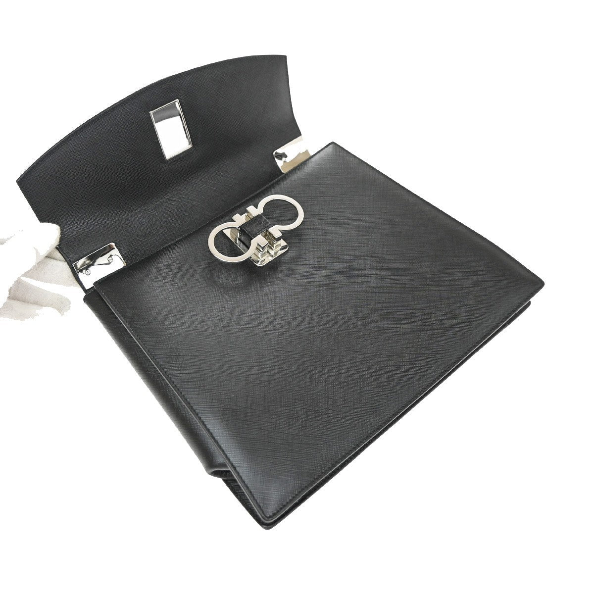 Salvatore Ferragamo Double Gancini Top Handle - Brandsamsara