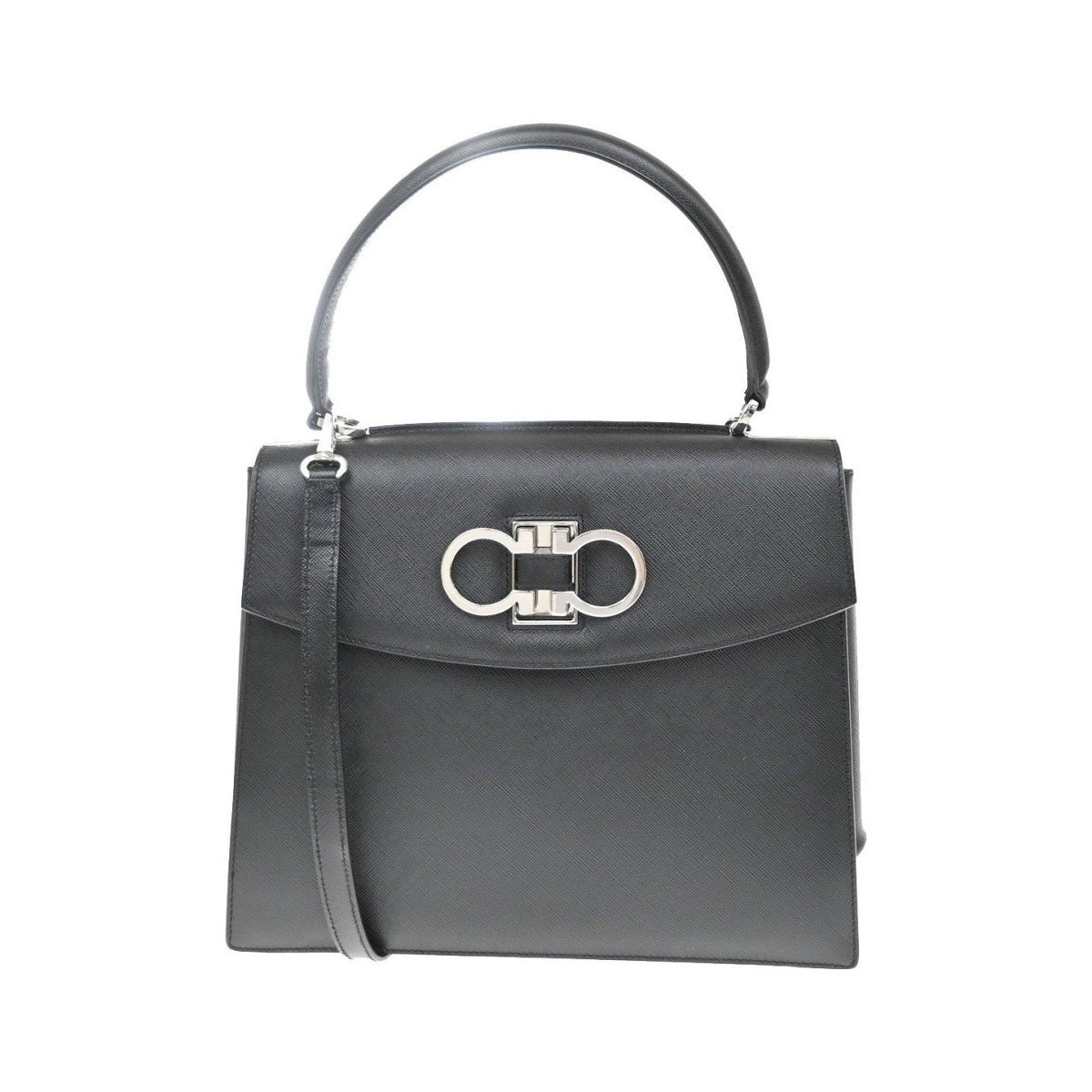 Salvatore Ferragamo Double Gancini Top Handle - Brandsamsara